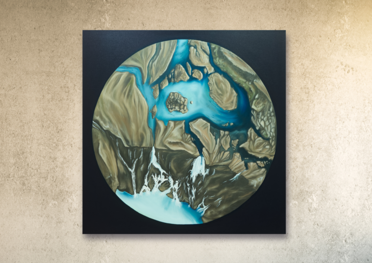 Flussland, 100×100, 2026