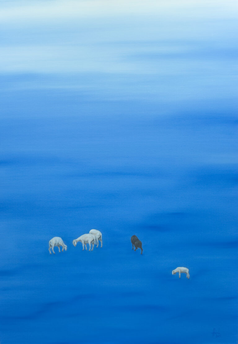Himmelsschafe, 100 x 140 cm, 2020