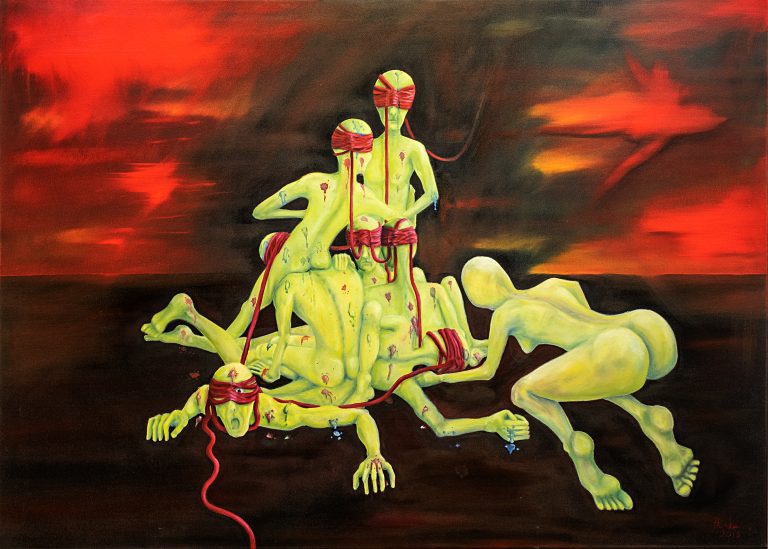 Männerbund, 140x100cm, 2018