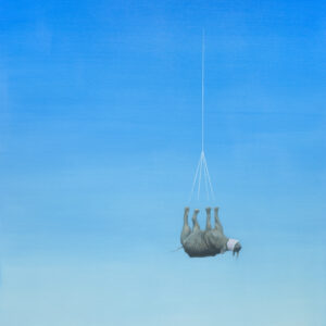 Rhino flight, 100 x 140 cm, 2020